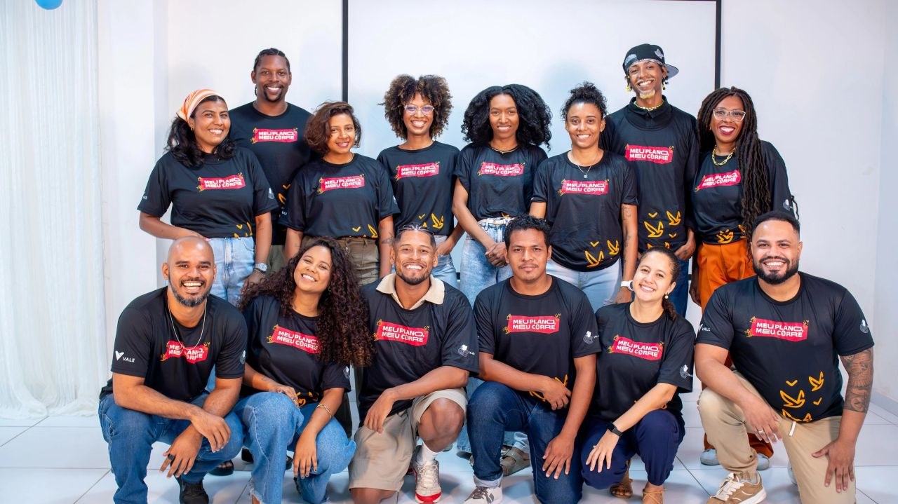 Majarrara com jovens participantes do Meu Plano, Meu Corre